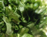 かぶの葉っぱと乾燥えのきの炒め物作り方1写真