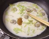 キャベツとホタテのクリームパスタ♡作り方8写真