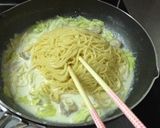キャベツとホタテのクリームパスタ♡作り方10写真