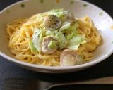 キャベツとホタテのクリームパスタ♡作り方11写真