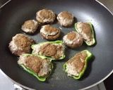 ピーマンと椎茸の肉詰め♡作り方3写真