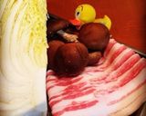 白菜と豚バラの重ね蒸し♪作り方1写真