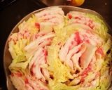 白菜と豚バラの重ね蒸し♪作り方3写真