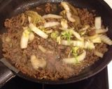 合挽き肉で♪簡単すき焼き丼作り方4写真