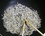 しらすとセロリとピーマンの炒めもの作り方2写真