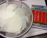 めっちゃ簡単‼大根カニカママヨ☆作り方1写真