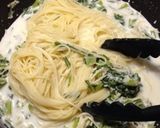 かぶの葉で♡簡単クリームパスタ作り方9写真