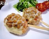 納豆たっぷり！鶏つくね作り方6写真