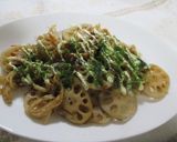 れんこん＆切干大根のお好み焼き風作り方4写真