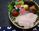 はんぺんで可愛いうさぎさん弁当作り方4写真