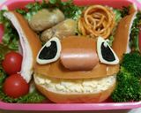スティッチのロールパン　キャラ弁　作り方5写真