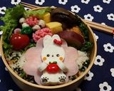 はんぺんで可愛いうさぎさん弁当作り方5写真