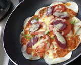 とろける酒粕入り餃子の皮ピザ作り方4写真