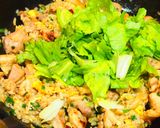 鶏肉のレタスチャーハン作り方8写真