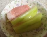 はやとうりと豚のホイル焼き♪作り方1写真