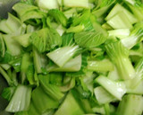 中華風青梗菜(ﾁﾝｹﾞﾝｻｲ)の炒めもの作り方4写真