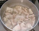 白菜と豚肉の煮付け作り方1写真