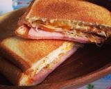 ハムとザワークラウトのホットサンド作り方7写真