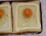 卵トースト　簡単朝ごはんに☺作り方1写真