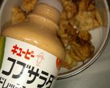 お弁当のおかず。ﾊﾝﾍﾟﾝ天ドレッシング作り方3写真