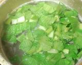青梗菜と蟹缶de中華風スープ作り方3写真