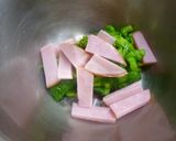 菜の花とロースハムのサラダ作り方3写真