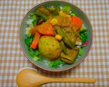 ヘルシーおから肉団子と大根のカレー炒め作り方6写真
