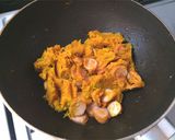 簡単〜☆かぼちゃとウインナーのパスタ作り方4写真