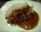 安くて硬い牛肉で 旨いハヤシライス!作り方10写真