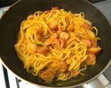簡単〜☆かぼちゃとウインナーのパスタ作り方7写真