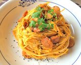 簡単〜☆かぼちゃとウインナーのパスタ作り方8写真