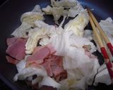 キャベツとしめじのベーコン炒め作り方4写真