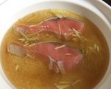 土鍋で鮭と水菜の炊込みご飯作り方1写真