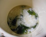 わかめとしらすの雑炊作り方1写真