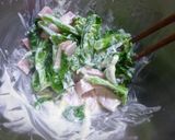菜の花とロースハムのサラダ作り方5写真