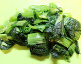 さばしょうゆ味付缶de高菜と油揚げの煮物作り方2写真