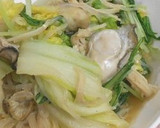 簡単♪　牡蠣と白菜の和風煮作り方5写真