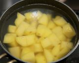 ポークステーキとカニ缶のポテトサラダ作り方3写真
