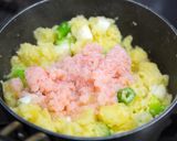 ポークステーキとカニ缶のポテトサラダ作り方8写真