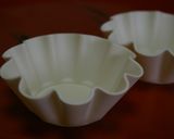 簡単!　３０秒で♪餃子の皮カップ作り方1写真