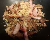 ポルチーニとベーコンの簡単クリームパスタ作り方4写真