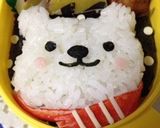 キャラ弁☆冬ごもりシロクマ君作り方3写真