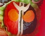 仮面ライダー ダブルの幼稚園キャラ弁♡作り方3写真