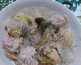 ヘルシー&節約!白菜と鶏むね団子の春雨煮作り方6写真