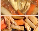 大根＊人参＊手羽中のほっこり生姜煮♥︎作り方2写真