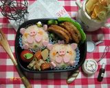 ハート型で簡単ぶうぶうちゃんおにぎり作り方22写真