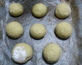 緑茶葉メロンパン。作り方2写真