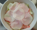 ヘルシー♬豚と白菜と餃子皮の重ね蒸し作り方2写真