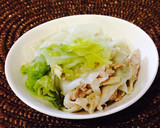 ヘルシー♬豚と白菜と餃子皮の重ね蒸し作り方3写真