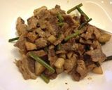 焼肉用お肉ニンニクの芽炒め作り方5写真